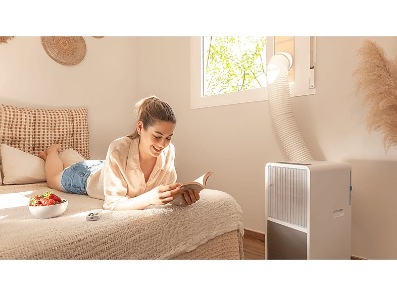 Aire acondicionado portátil - Cecotec ForceClima 9150 Style, 2250 fg/h, 2 velocidades, 25 m², 4 modos, Deshumidificador, Mando a distancia, White — foto 8