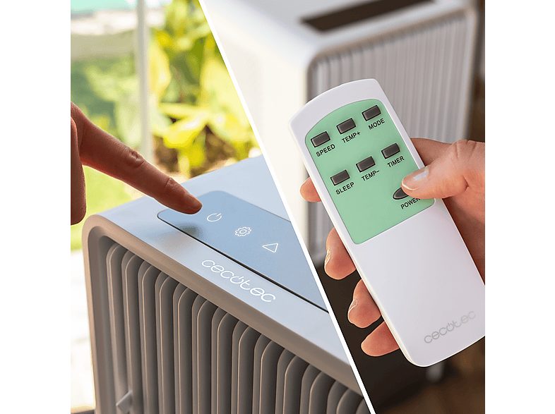 Aire acondicionado portátil - CECOTEC ForceClima 9450 Style Heating, 9000 fg/h, 2 velocidades, 25 m², 65 dB(A), blanco — foto 8