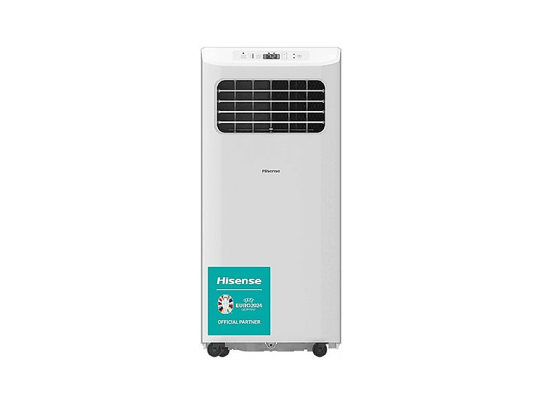 Aire acondicionado portátil - HISENSE APC07KV, 7000 fg/h, 2 velocidades, 18 m², 63 dB(A), Blanco