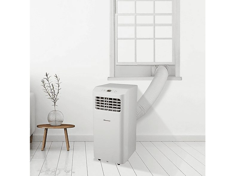 Aire acondicionado portátil - HISENSE APC07KV, 7000 fg/h, 2 velocidades, 18 m², 63 dB(A), Blanco — foto 6