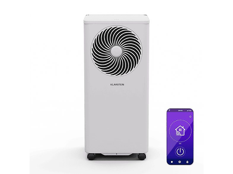 KLARSTEIN Aire acondicionado portátil - KLARSTEIN Aero Ring, 7000 fg/h, 25 m², 64 dB(A), Blanco