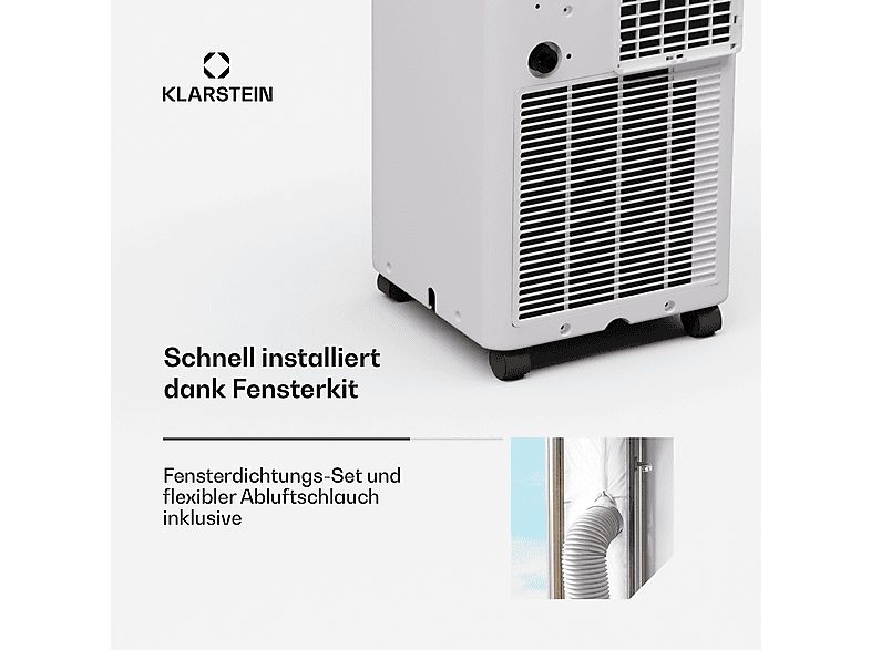 Aire acondicionado portátil - KLARSTEIN Aero Ring, 7000 fg/h, 25 m², 64 dB(A), Blanco — foto 5