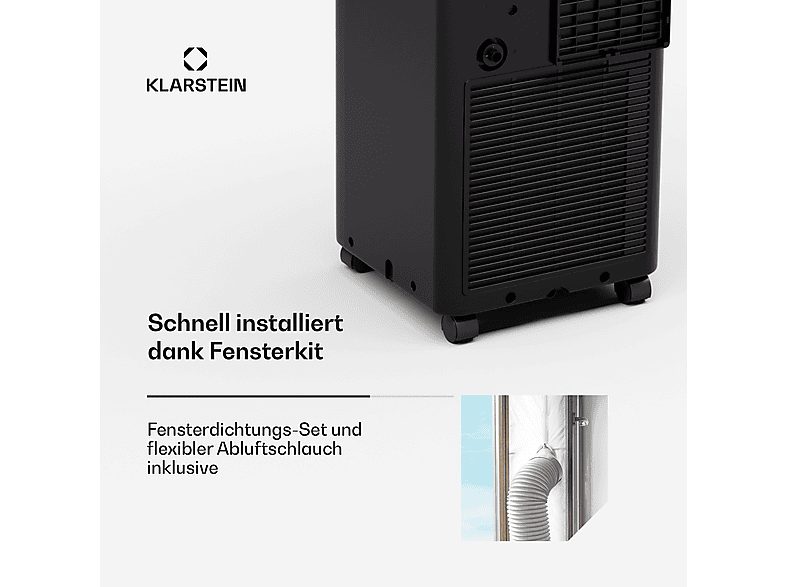 Aire acondicionado portátil - KLARSTEIN Aero Ring, 7000 fg/h, 25 m², 64 dB(A), Negro — foto 5