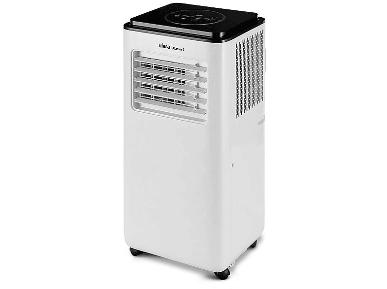 Aire acondicionado portátil - UFESA Alaska 9, 375 fg/h, 2 velocidades, 15 m², Blanco
