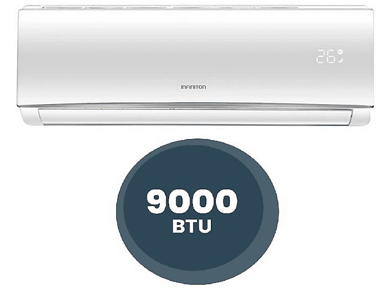 Aire acondicionado Split 1x1 - INFINITON SPTSE09A2, 9000 fg/h, Función Inverter, Blanco — foto 2