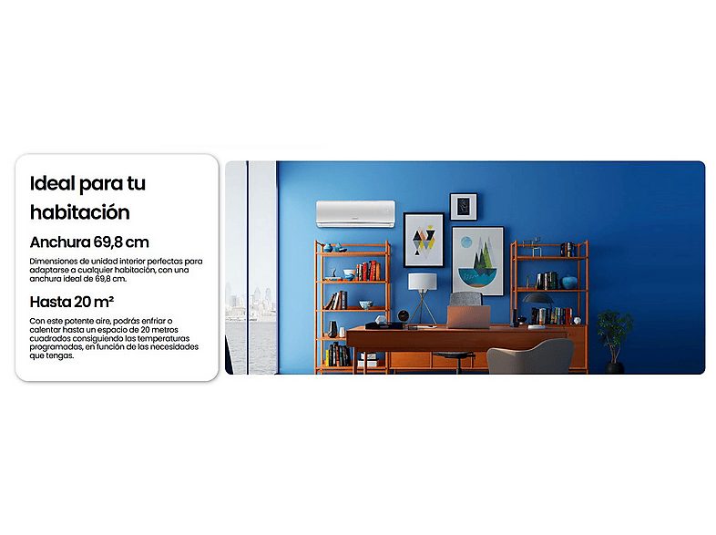 Aire acondicionado Split 1x1 - INFINITON SPTSE09A2, 9000 fg/h, Función Inverter, Blanco — foto 6