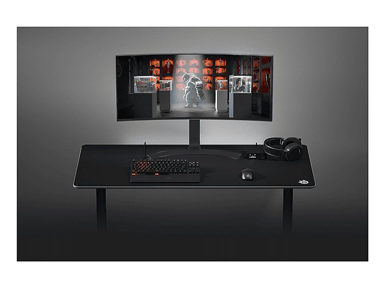 Alfombrilla gaming  - 63843 STEEL SERIES, Tela, Caucho, Silicona, Negro — foto 4