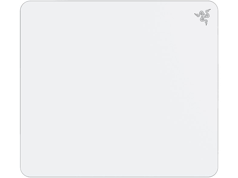 Alfombrilla gaming  - Atlas RAZER, Vidrio templado, Caucho, Blanco
