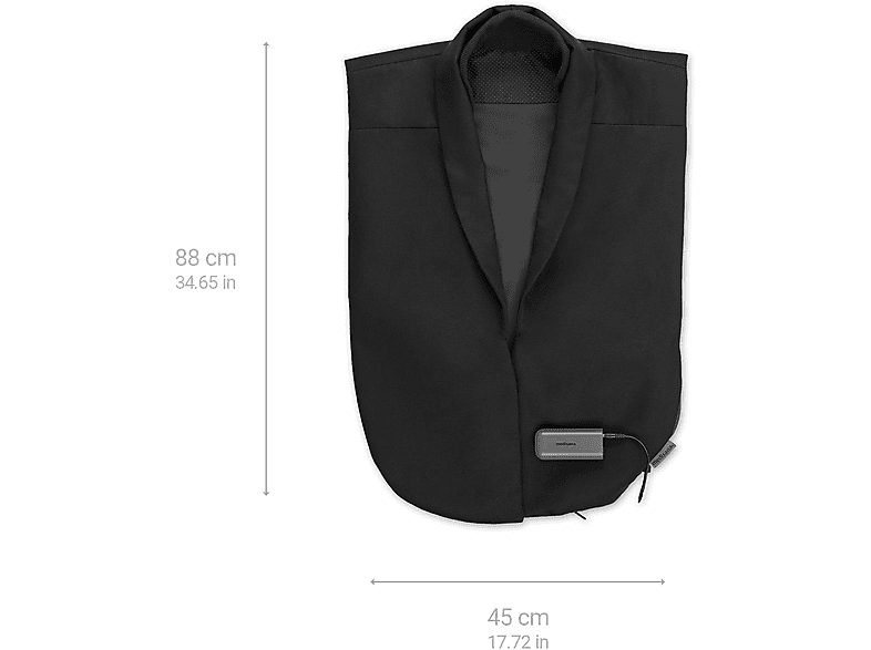 Almohadilla eléctrica - MEDISANA OL 150, 19,24 W, 3, Negro — foto 2