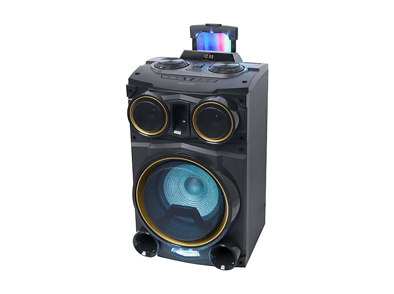 MUSE Altavoces con Karaoke para Fiestas - MUSE Muse M1938-DJ Negro / Altavoz de fiestas & karaoke, 1Watt, 1 canales, Bluetooth, Negro