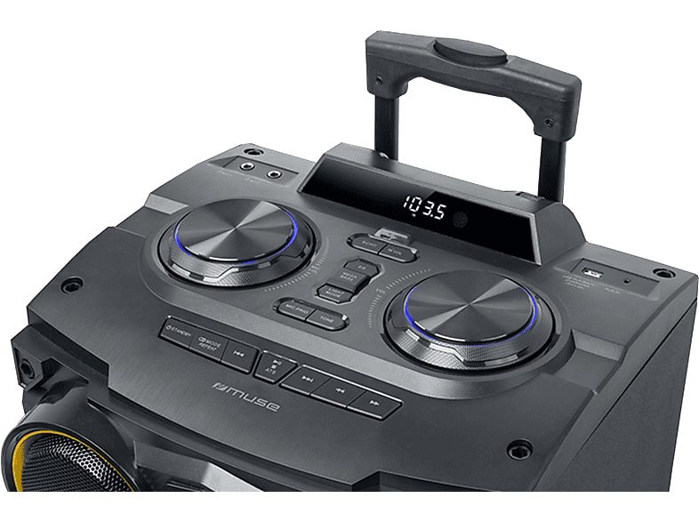 Altavoces con Karaoke para Fiestas - MUSE Muse M1938-DJ Negro / Altavoz de fiestas & karaoke, 1Watt, 1 canales, Bluetooth, Negro — foto 2