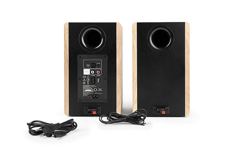 Altavoces de estantería - THOMSON WS902DUO, 150 W, Bluetooth, Madera / Negro — foto 3