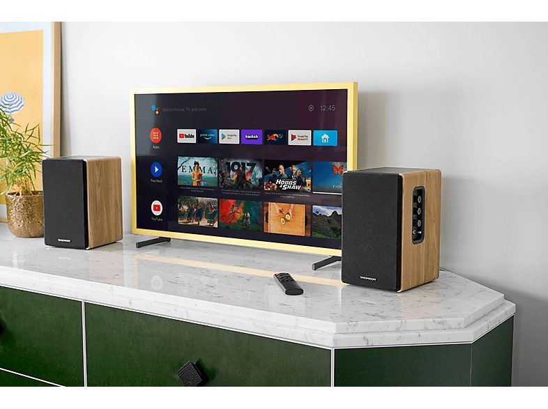 Altavoces de estantería - THOMSON WS902DUO, 150 W, Bluetooth, Madera / Negro — foto 5