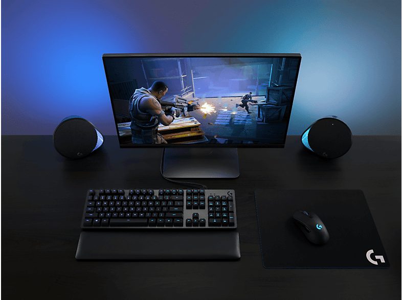 Altavoces gaming - Logitech G560, Bluetooth, RGB Lightsync, Sistema de altavoces 2.1, 240V, Control de graves, Personalizable, Negro — foto 10