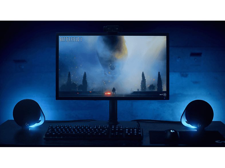 Altavoces gaming - Logitech G560, Bluetooth, RGB Lightsync, Sistema de altavoces 2.1, 240V, Control de graves, Personalizable, Negro — foto 11