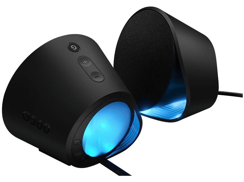 Altavoces gaming - Logitech G560, Bluetooth, RGB Lightsync, Sistema de altavoces 2.1, 240V, Control de graves, Personalizable, Negro — foto 4