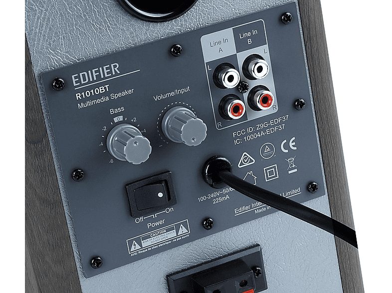 Altavoces Hifi Estéreo - EDIFIER R1010BT, 24, 2 canales, Bluetooth, Negro — foto 4