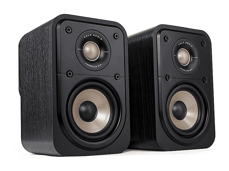 POLK AUDIO Altavoces Hifi - POLK AUDIO Polk Signature Elite ES10 Black / Altavoces de estantería, 1Watt, 1 canales, Negro