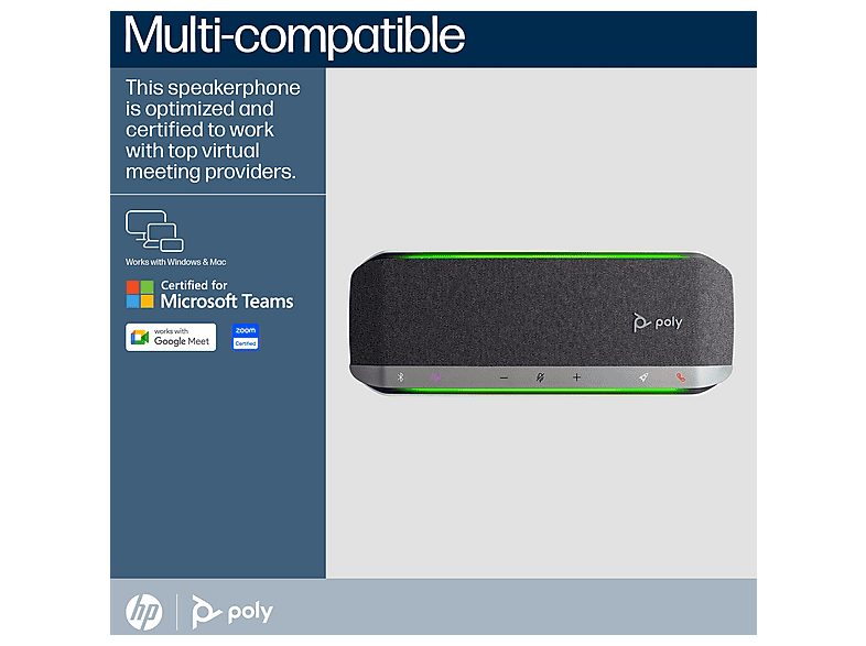 Altavoces para PC - POLY 218764-01, Gris — foto 6