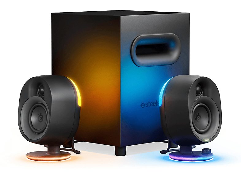 STEELSERIES Altavoces para PC - STEELSERIES 61543, 150 W, 2.1 canales, Bluetooth, Negro
