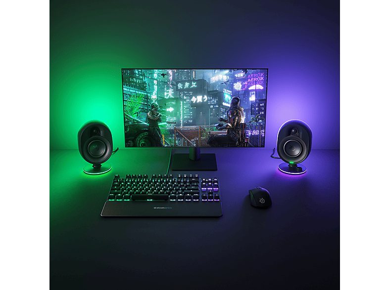 Altavoces para PC - STEELSERIES 61543, 150 W, 2.1 canales, Bluetooth, Negro — foto 5