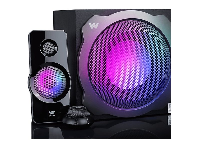 Altavoces para PC - WOXTER Big Bass 260 RGB, 150 W, Bluetooth, Negro — foto 4