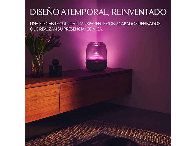 Altavoz bluetooth - Harman Kardon Aura Studio 5, 160 W, Iluminación Ambiental, Negro — foto 4