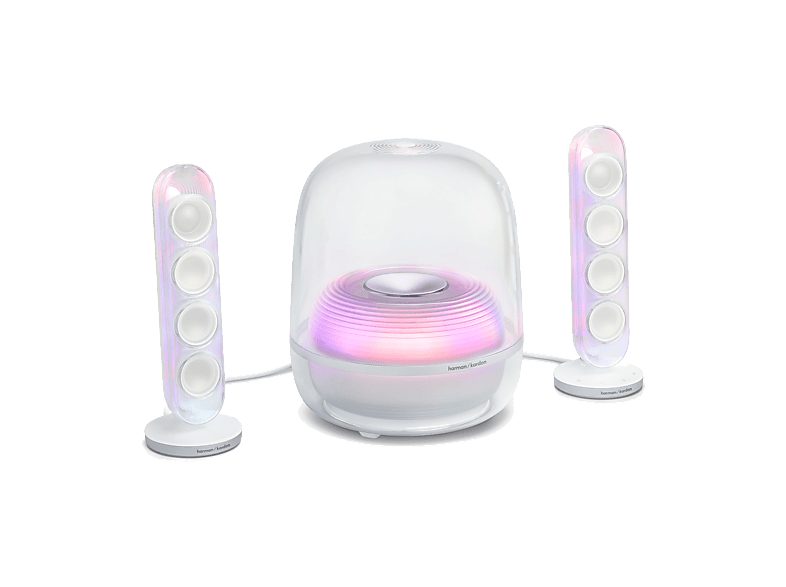 HARMAN KARDON Altavoz bluetooth - Harman Kardon SoundSticks 5, 190W RMS, Bluetooth, Conectividad HDMI ARC, Blanco