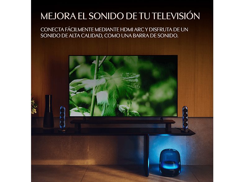 Altavoz bluetooth - Harman Kardon SoundSticks 5, 190W RMS, Bluetooth, Conectividad HDMI ARC, Blanco — foto 5