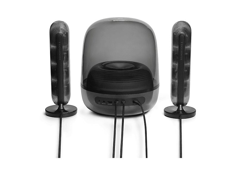 Altavoz bluetooth - Harman Kardon SoundSticks 5, 190W RMS, Bluetooth, Conectividad HDMI ARC, Negro — foto 10