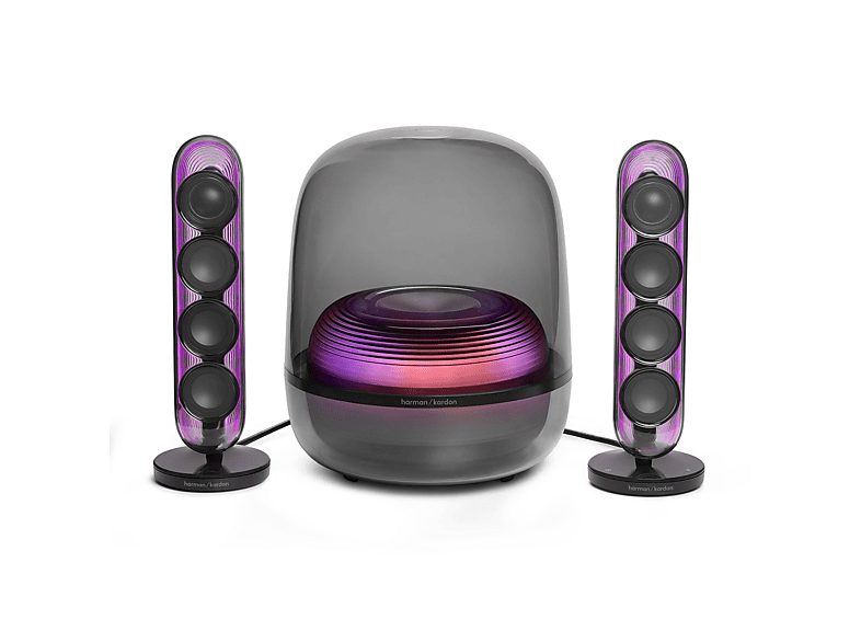 Altavoz bluetooth - Harman Kardon SoundSticks 5, 190W RMS, Bluetooth, Conectividad HDMI ARC, Negro — foto 7