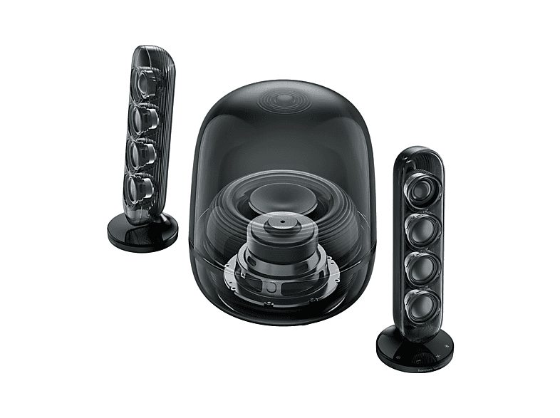 Altavoz bluetooth - Harman Kardon SoundSticks 5, 190W RMS, Bluetooth, Conectividad HDMI ARC, Negro — foto 8