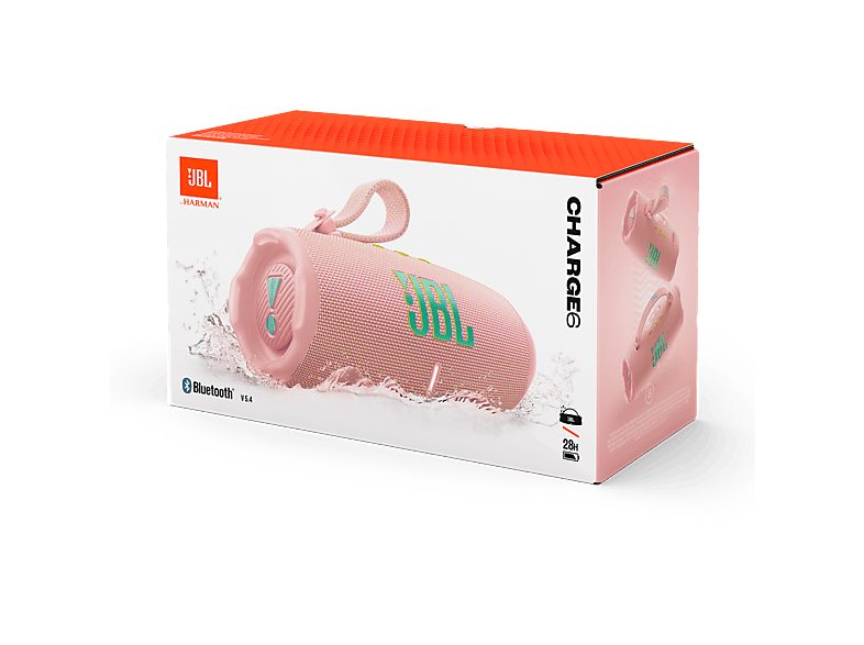 Altavoz bluetooth - JBL Charge 6, 45 W, Bluetooth, Hasta 24 horas + 4 horas con Playtime Boost, Resistente a golpes, agua y polvo, Rosa — foto 12