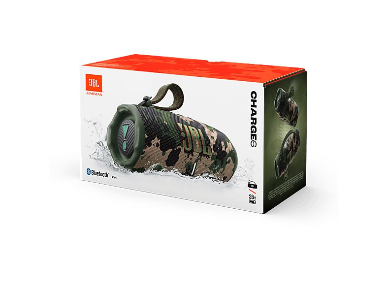 Altavoz bluetooth - JBL Charge 6, 45 W, Bluetooth, Hasta 24 horas + 4 horas con Playtime Boost, Resistente a golpes, agua y polvo, Squad — foto 12