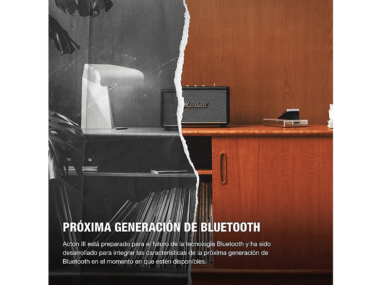 Altavoz bluetooth - Marshall Acton III, 30 W, Bluetooth 5.2, Negro — foto 8