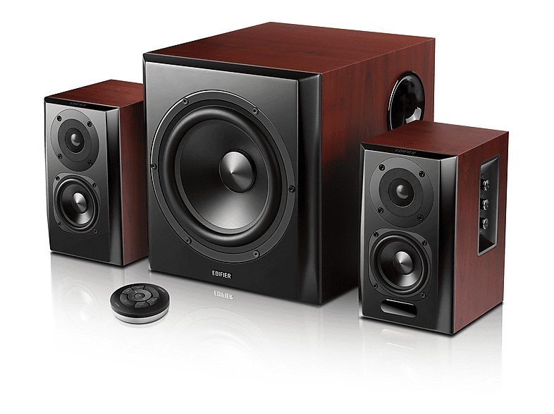 EDIFIER Altavoz de estantería - EDIFIER S350DB, 150 W, 2.1 canales, Bluetooth, Dark Brown