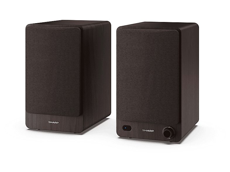 Altavoz de estantería - SHARP CP-SS30, 60 W, 2.0 canales, Bluetooth, Marrón — foto 6