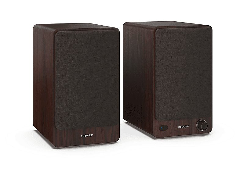 Altavoz de estantería - SHARP CP-SS30, 60 W, 2.0 canales, Bluetooth, Marrón — foto 7
