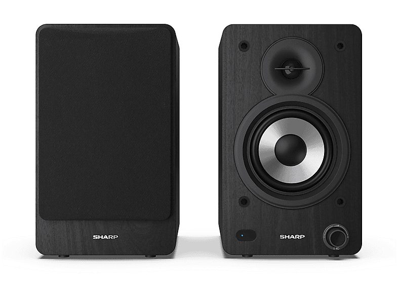 Altavoz de estantería - SHARP CP-SS30BK, 60 W, 2.0 canales, Bluetooth, Negro — foto 4