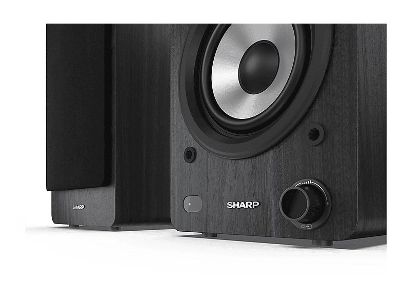 Altavoz de estantería - SHARP CP-SS30BK, 60 W, 2.0 canales, Bluetooth, Negro — foto 6