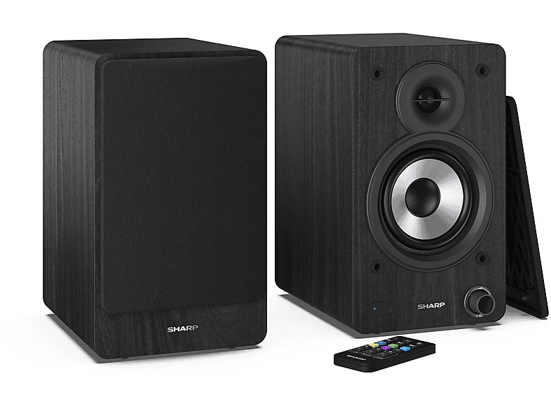 Altavoz de estantería - SHARP CP-SS30BK, 60 W, 2.0 canales, Bluetooth, Negro — foto 9