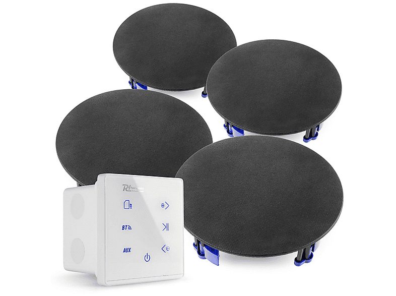 POWER DYNAMICS Altavoz de gran potencia  - A100W + 4x speakers POWER DYNAMICS, White