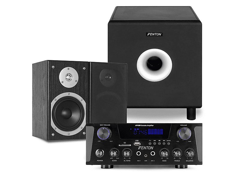 FENTON Altavoz de gran potencia  - AV120BT FENTON, Black