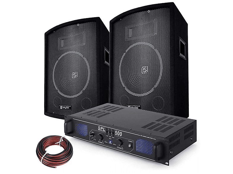 SKYTEC Altavoz de gran potencia  - DARK NIGHT 215 SKYTEC, Black