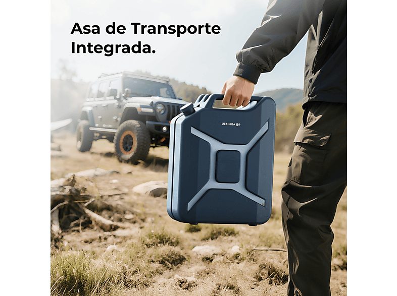 Altavoz de gran potencia  - Go - Con Iluminación RGB, Resistente Salpicaduras, Portátil ULTIMEA, Azul — foto 10