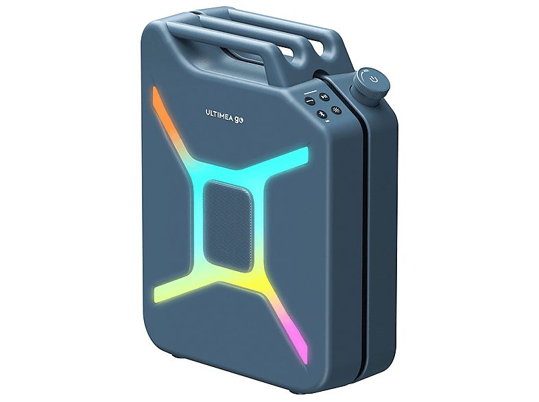Altavoz de gran potencia  - Go - Con Iluminación RGB, Resistente Salpicaduras, Portátil ULTIMEA, Azul — foto 2