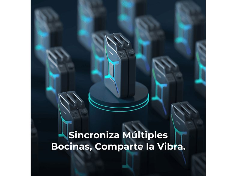 Altavoz de gran potencia  - Go - Sonido Surround 360°, Iluminación RGB, Exteriores ULTIMEA, Azul — foto 8