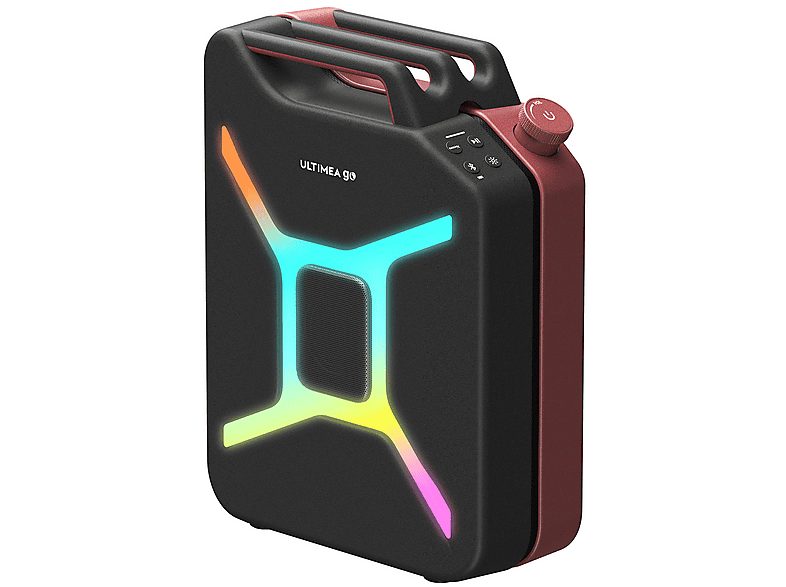 ULTIMEA Altavoz de gran potencia  - Go - Sonido Surround 360°, Iluminación RGB, Exteriores ULTIMEA, Rojo