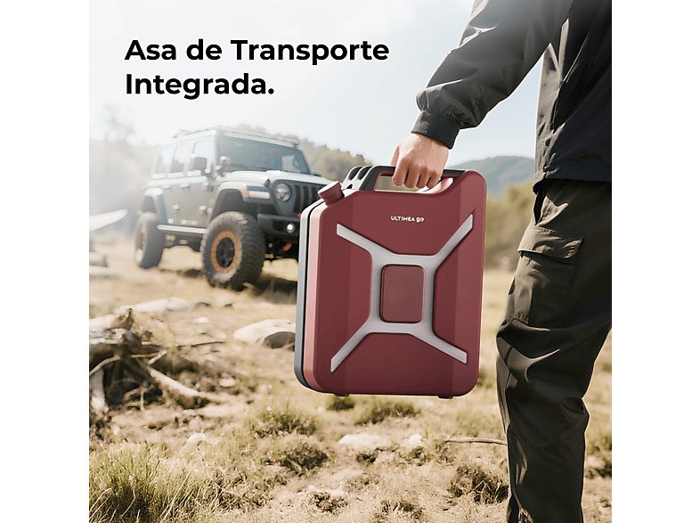 Altavoz de gran potencia  - Go - Sonido Surround 360°, Iluminación RGB, Exteriores ULTIMEA, Rojo — foto 10