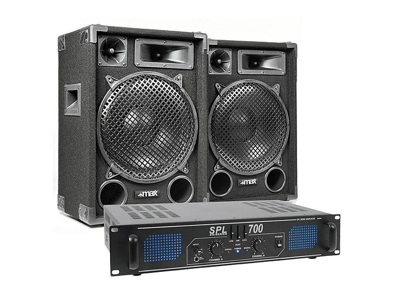 MAX Altavoz de gran potencia  - MAX12 MAX, Black